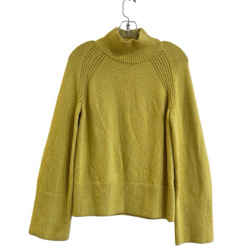 Banana Republic Mock Neck Knit Sweater Yellow Size XS